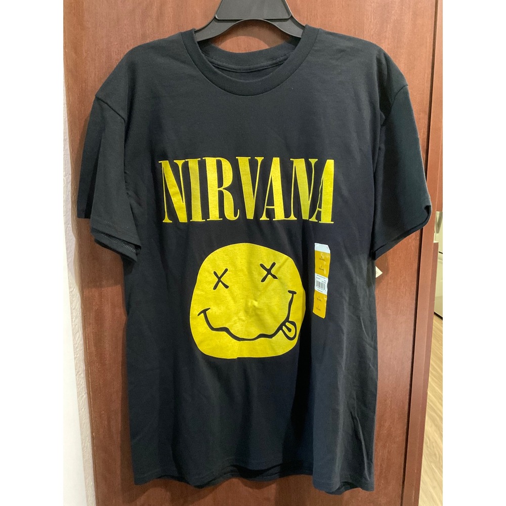 Nirvana Smiley Men's Graphic Tee size L (C-042)